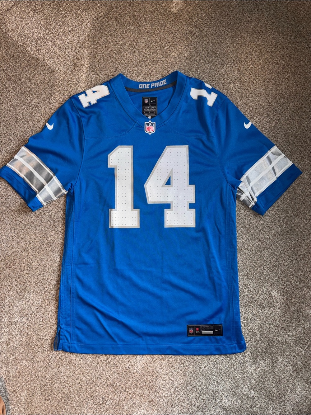 Nike NFL Detroit Lions St. Brown #14 Football Jersey - Men's